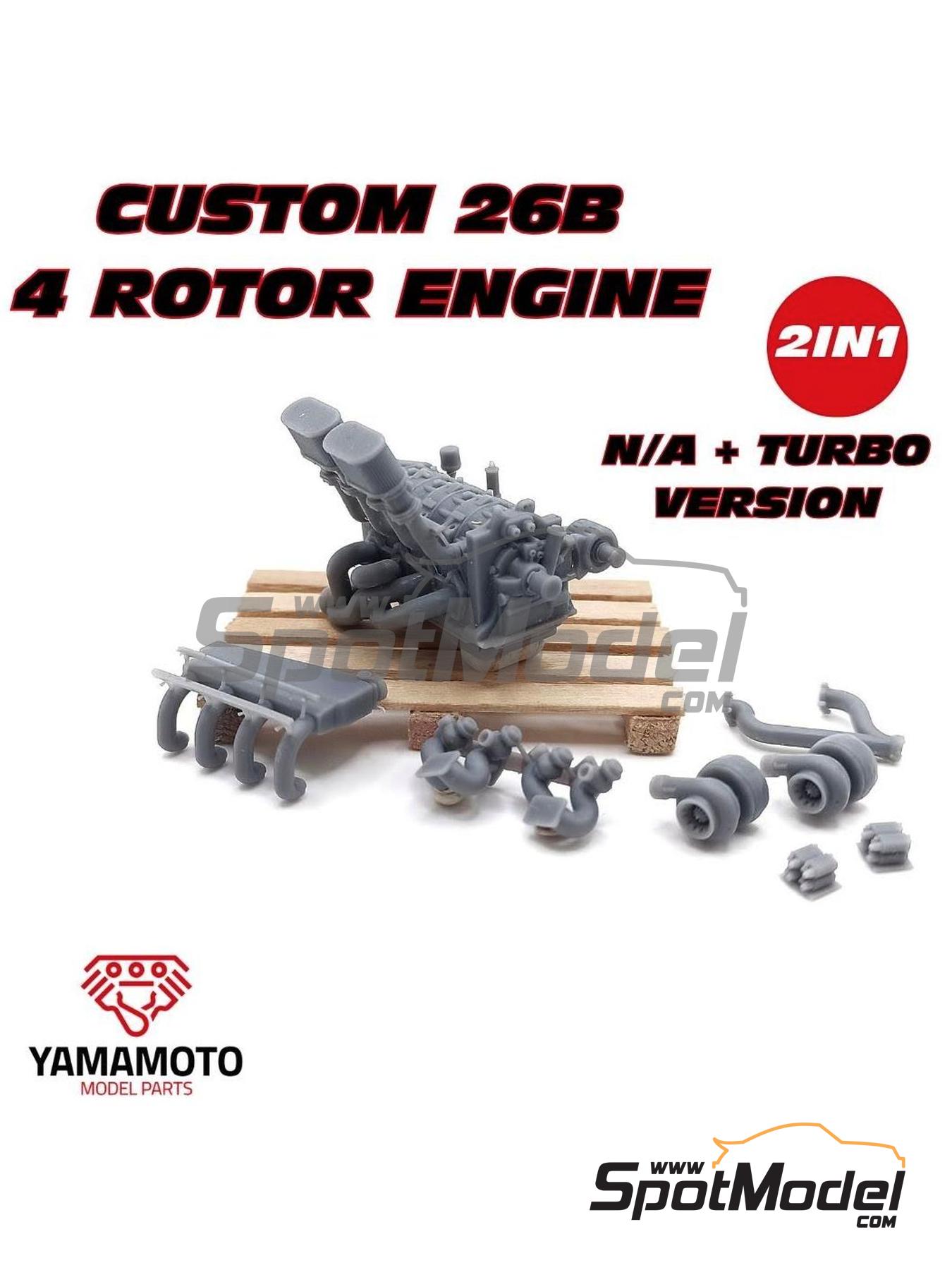 Yamamoto Model Parts YMPENG3: Engine 1/24 scale - Mazda 26B